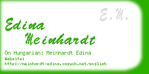 edina meinhardt business card